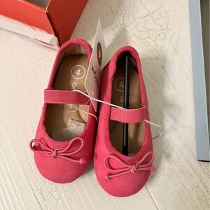 Pink Cat and Jack Infant/Toddler Shoes with Bow